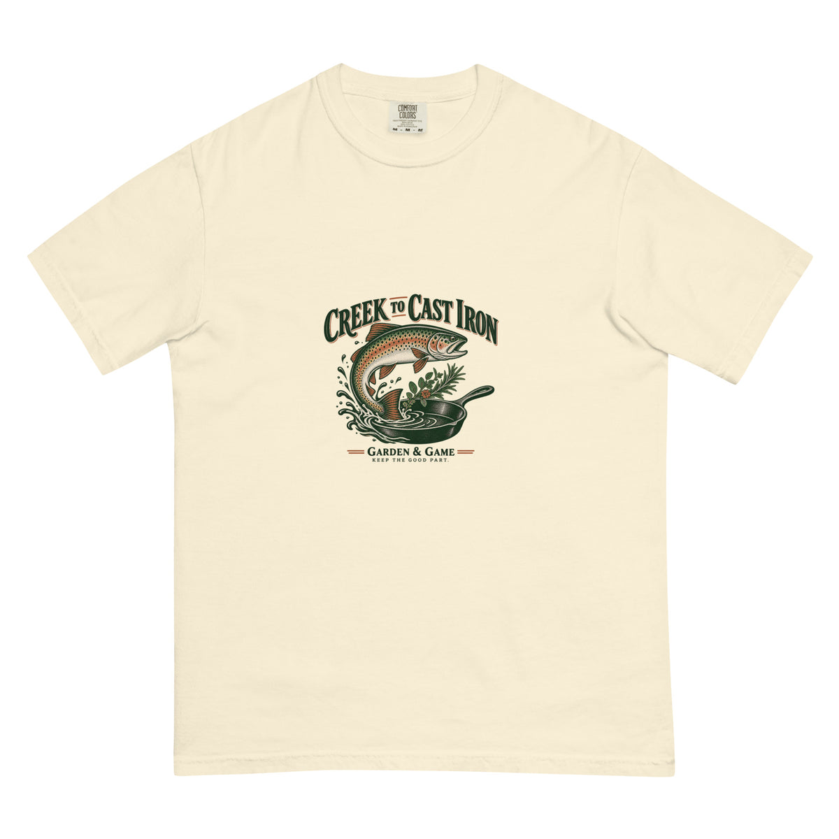 Creek to Cast Iron Garment-Dyed Tee