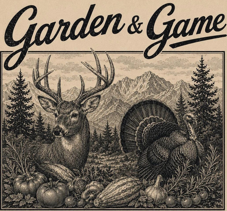 Illustrative Garden and Game cookbook cover with the original wildlife artwork